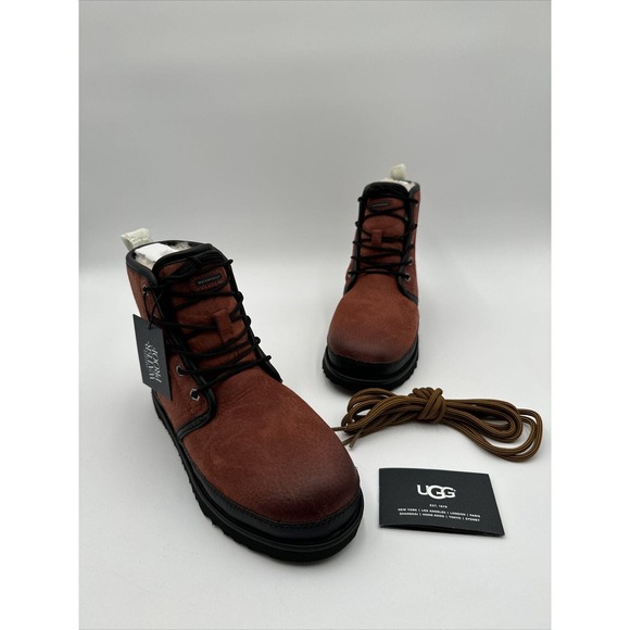 UGG HARKLEY WATERPROOF RED OXIDE LEATHER MEN\'S HIKING BOOTS SIZE US 5/ UK 4 main image 4